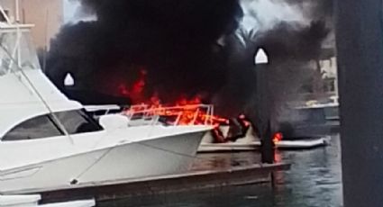 Un marinero muerto y un capitán herido, el saldo de dos yates incendiados | VIDEO