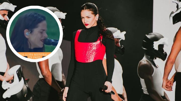 Rosalía rompe en llanto en pleno concierto, ¿fue por la ruptura con Rauw Alejandro? | VIDEO