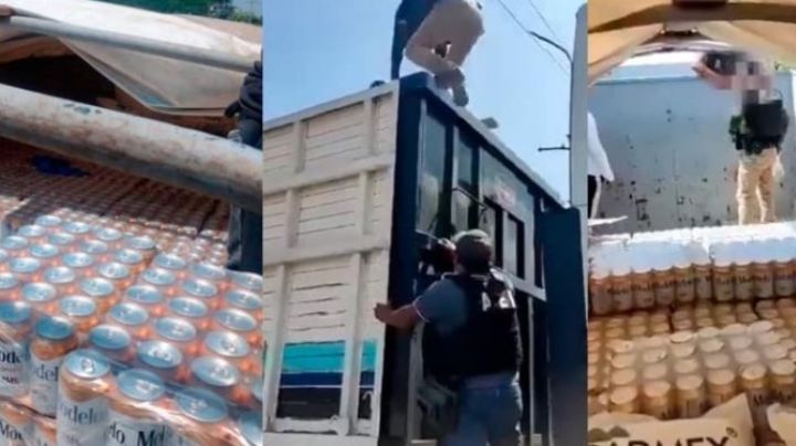 Decomisan cerveza pirata en operativo