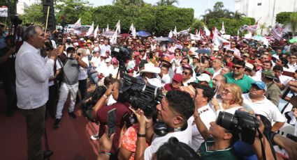 Adán Augusto López Hernández cumple 100 Asambleas Informativas en su recorrido nacional