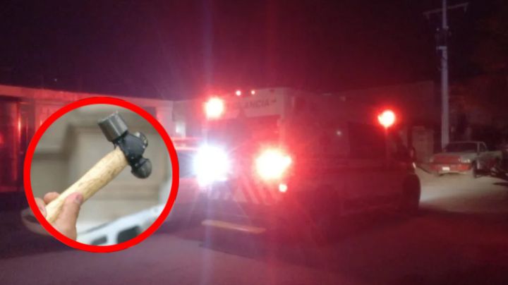 Hombre borracho ataca con martillo a dos personas en la calle