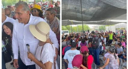 Adán Augusto en Nuevo Laredo; tiene Asamblea Informativa