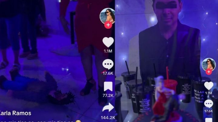 Mujer se divorcia y familia le organiza fiesta temática para que olvide a su exmarido | VIDEO