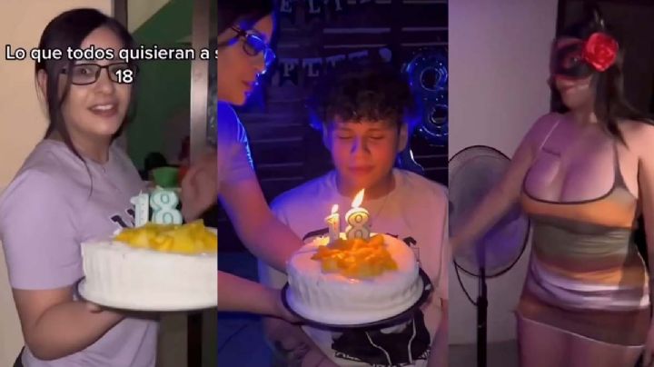 VIDEO | Madre regala baile exótico a su hijo por cumpleaños