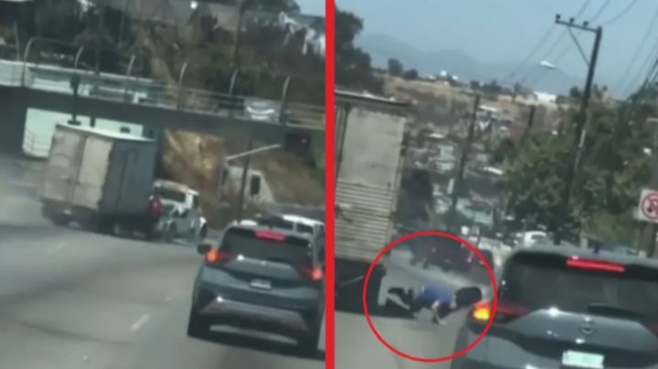 Camionero salta de su unidad en pleno movimiento; grúa se quedó sin frenos | VIDEO