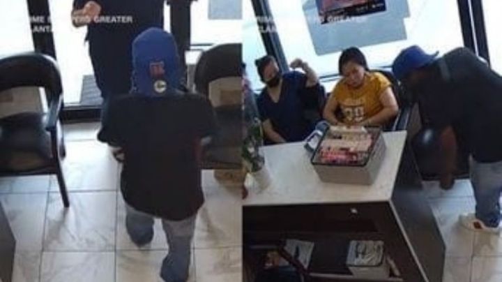 Ladrón es ignorado por mujeres en salón de belleza al intentar robarles; se va en blanco | VIDEO