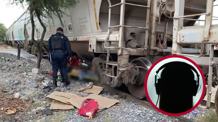 Joven muere atropellada por tren de carga; llevaba audífonos y no lo escuchó