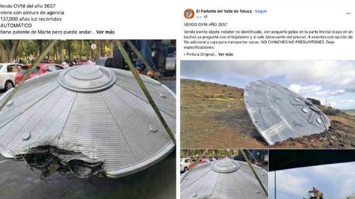 'Venta de ovnis' de segunda mano se multiplica en Facebook; ofrecen 'remates y bajos precios'