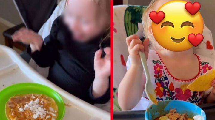Niña extranjera prefiere la comida mexicana a los nuggets de pollo | VIDEO