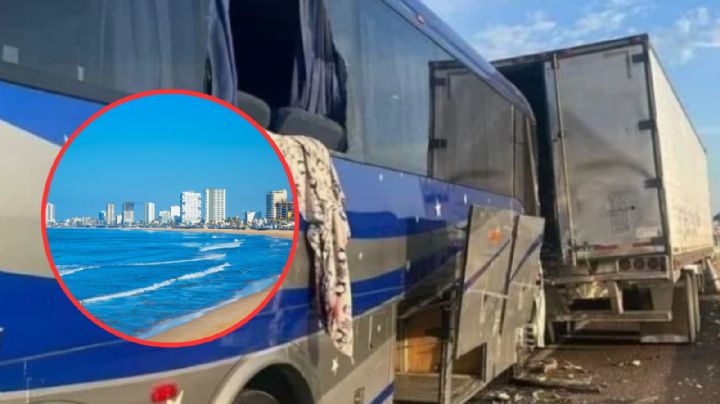 Choque agüita vacaciones a 39 regios; autobús choca con tráiler