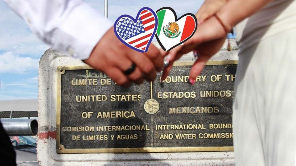 Bodas a mitad de Puente Internacional entre México y Estados Unidos