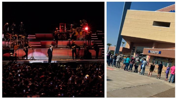 Fans de Luis Miguel hacen largas filas en Laredo para comprar sus boletos