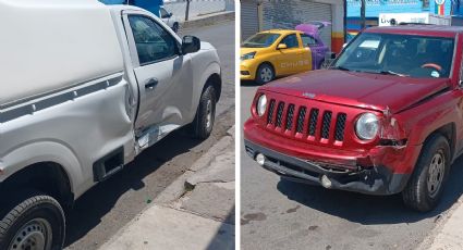 No respeta la luz roja y estampa su Jeep contra un Nissan en plena Colonia Buenavista