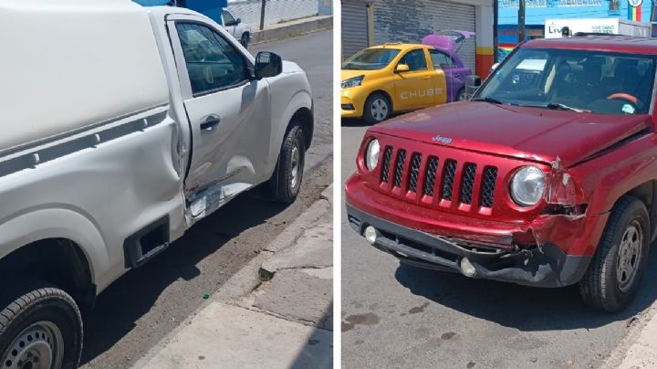 No respeta la luz roja y estampa su Jeep contra un Nissan en plena Colonia Buenavista