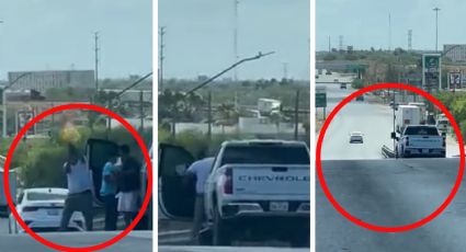 Captan robo de camionetas a punta de pistola en carretera Reynosa-Río Bravo | VIDEO