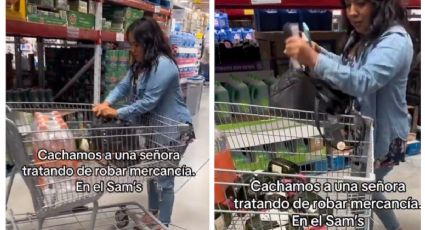 Captan a mujer robando botellas de whisky en Sam's: 'afronta tu responsabilidad, ratera' | VIDEO