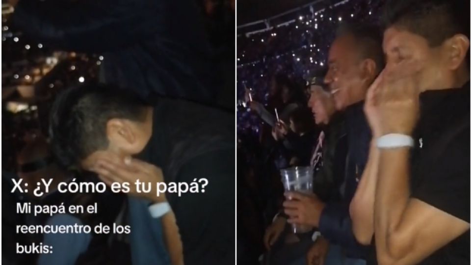 Papá llora en concierto de Los Bukis y se hace viral en TikTok | VIDEO
