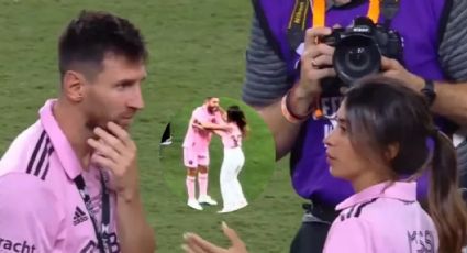 Esposa de Lionel Messi casi se besa con Jordi Alba; esto ocurrió | VIDEO