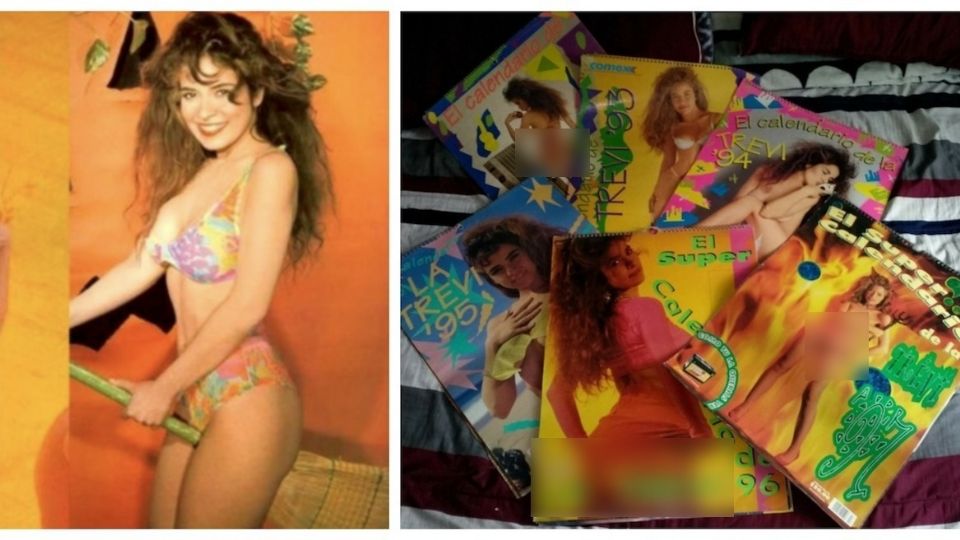 El calendario de Gloria Trevi se vendió como pan caliente en los 90.