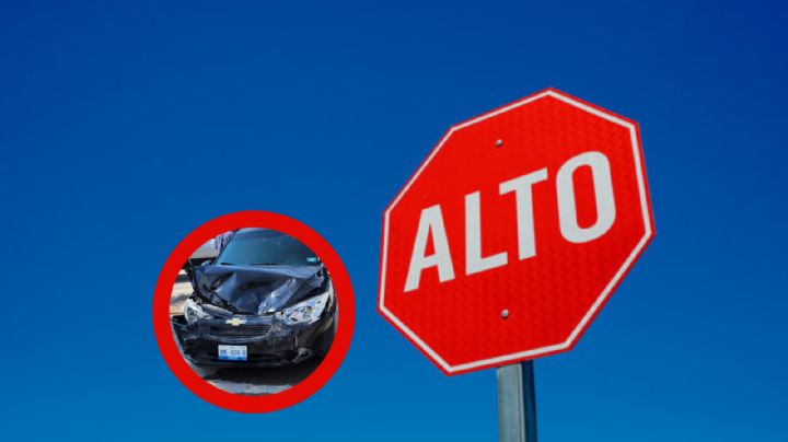 Jovencita destroza su carro al impactarse contra imprudente mujer que se pasó el alto