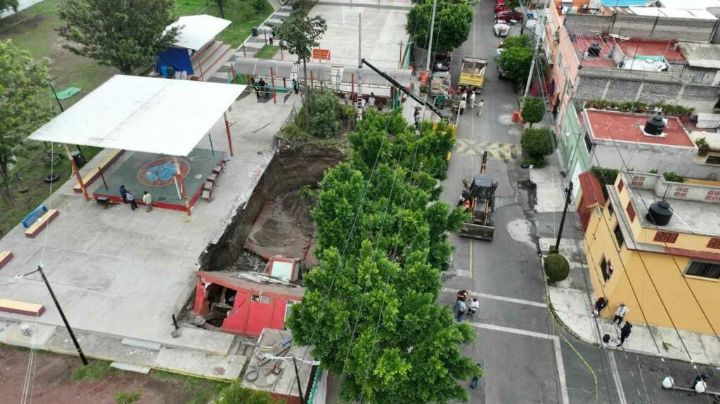 Gimnasio de box es tragado por la tierra | VIDEO y FOTOS