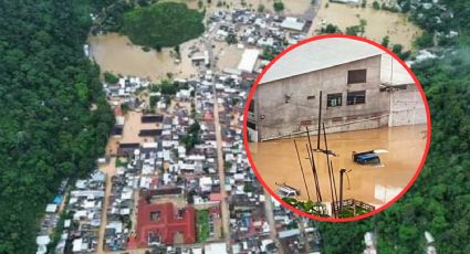 Casas bajo el agua, carreteras cerradas y deslaves deja Onda Tropical 18 en Veracruz | FOTOS