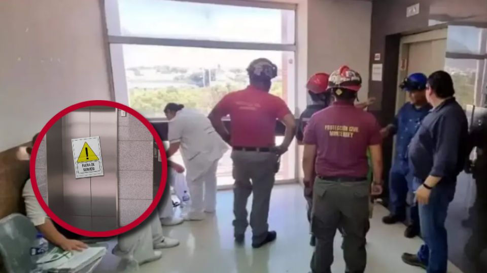 Durante varios minutos, las víctimas pidieron ayuda para ser rescatadas del accidental encierro dentro del elevador dañado