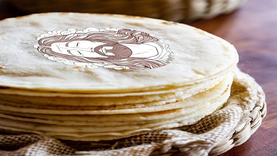 Tortilla con el rostro de Jesús