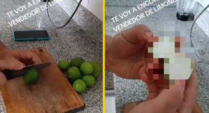 Le venden un kilo de limones y descubre desagradable sorpresa en su interior | VIDEO