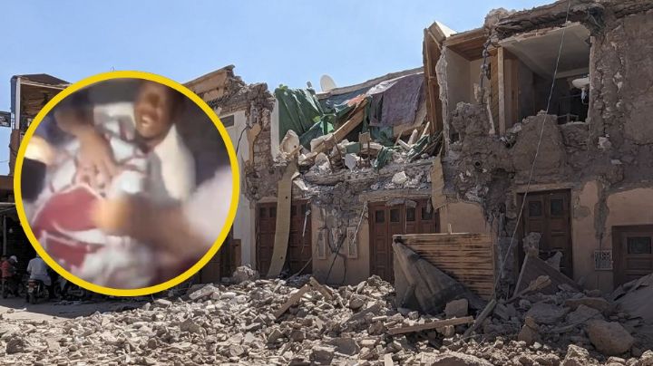 Bebé es rescatado con vida tras terremoto en Marruecos; llevaba 12 horas bajo los escombros