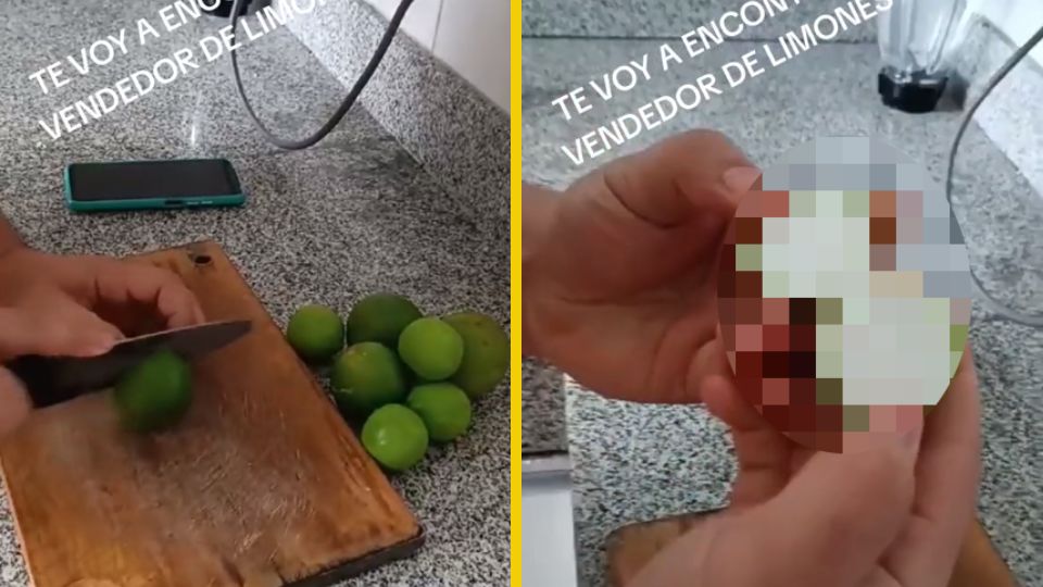 El inesperado encuentro de este limón raro provocó la risa de los usuarios en redes sociales