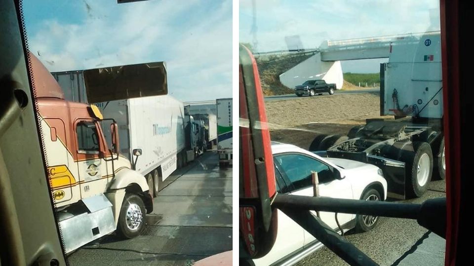 Choque múltiple en la autopista