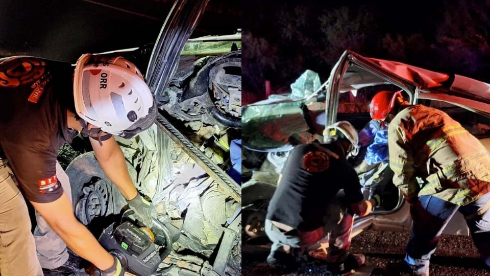 Un hombre quedó prensado en terrible accidente en la carretera General Terán-China