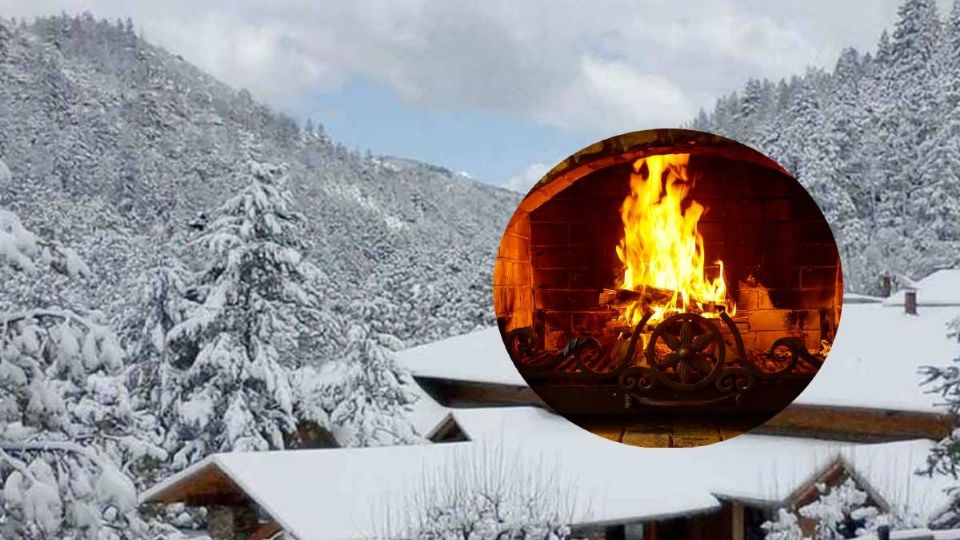 Hay lugares en México con caída de nieve cálidas cabañas