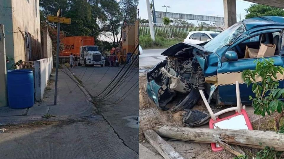 Tráiler se lleva todo a su paso y logra escapar