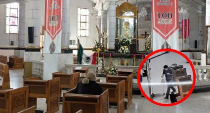 Sin temor de Dios: hombre le roba a mujer mientras rezaba en iglesia | VIDEO