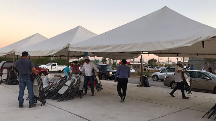 SNTE levanta plantón del CREDE, se llevan sillas y toldos