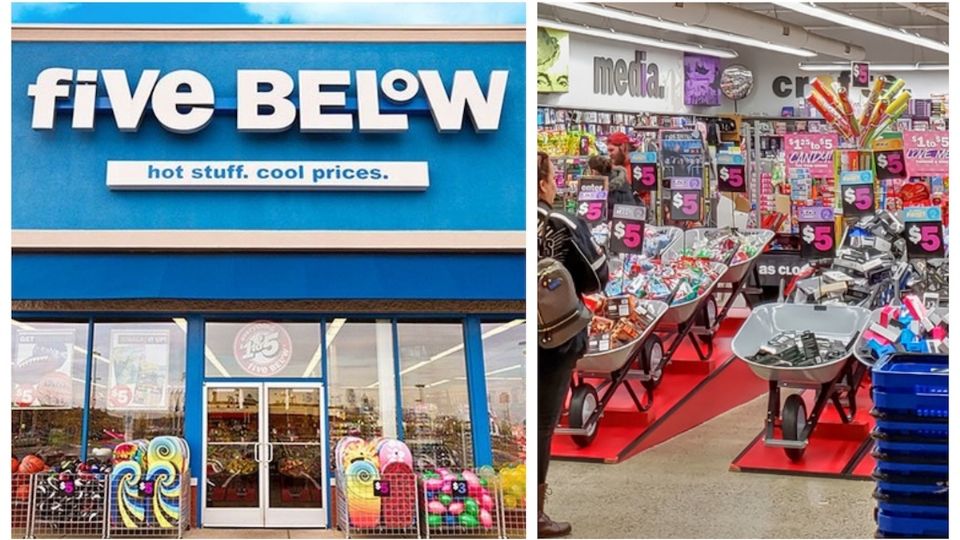 Five Below es una tienda que gusta mucho a niños y jóvenes.