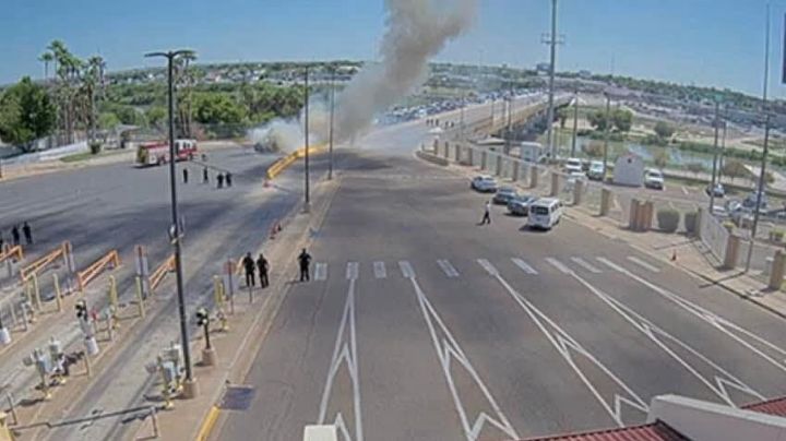 Camioneta se incendia en pleno Puente Internacional II: moviliza a equipos de seguridad
