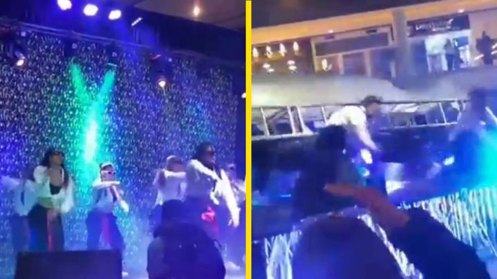 Escenario colapsa en evento en vivo; bailarinas salen lesionadas | VIDEO