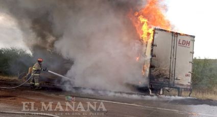 Ya fue identificado el trailero que murió calcinado en el Libramiento Mex 2