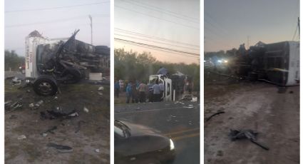 Grave accidente en Carretera a Laredo; reportan trabajadores lesionados | VIDEO