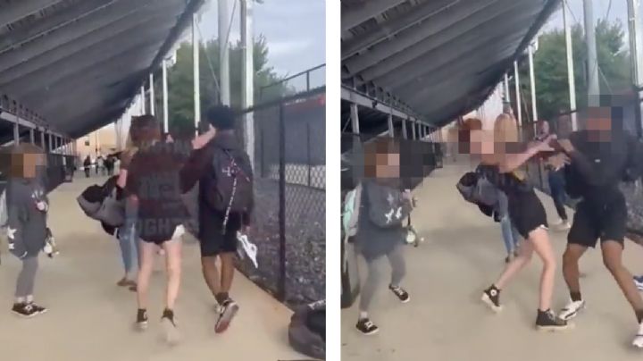 Jovencita cachetea a joven y agredido le responde a golpes; ¿es reprobable su reacción? | VIDEO