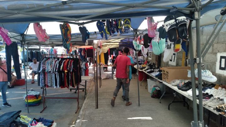 Se instala pulga temporal a las afueras de terrenos de Expomex 2023 | FOTOS