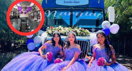 Cambian limusina por transporte público: tres primas quinceañeras se hacen virales