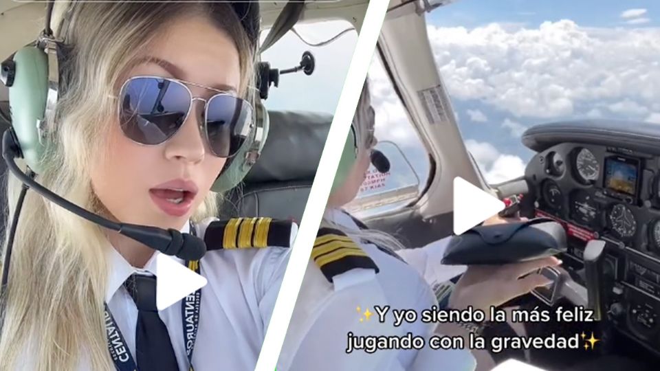 La joven es una excelente piloto