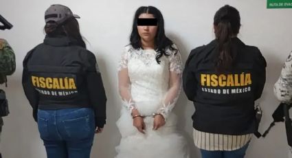 Vestida y alborotada: detienen a novia antes de su boda; la acusan de extorsión y homicidio