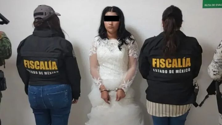 Vestida y alborotada: detienen a novia antes de su boda; la acusan de extorsión y homicidio