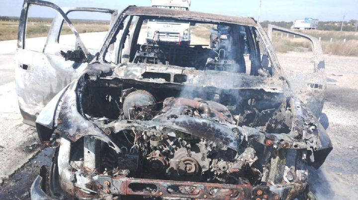 Turista de Canadá casi muere incinerado en la autopista Monterrey-Nuevo Laredo