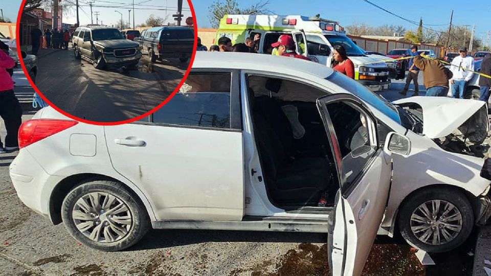 Este accidente dejó a tres personas lesionadas y daños materiales